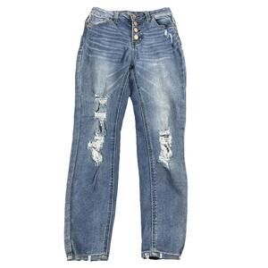 Vintage Y2K Vanilla Star Jeans Button Fly Super Skinny High Rise Women's Size 3